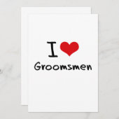 Invitation J'Aime Les Groomsmen (Devant / Derrière)