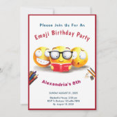 Invitation J'aime lire des livres Lecteur (Devant)