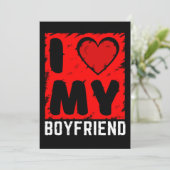 Invitation j'aime mon ami (Debout devant)