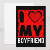 Invitation j'aime mon ami (Devant / Derrière)