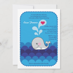 Invitation J'Aime Que Tu Aies Dit L'Invitation À La Baleine