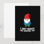 Invitation J'aime vraiment beaucoup les lutins, ok lutin de j (Devant / Derrière)