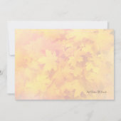 Invitation Jalon Automne Fête d'anniversaire (Dos)