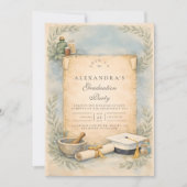 Invitation Jalon de diplômé en pharmacie (Devant)