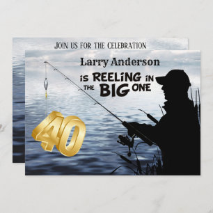 Invitation Jalon des pêcheurs adultes 40 Anniversaire le gran