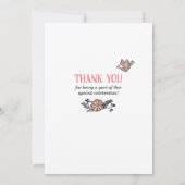 Invitation Jalon Douche par la poste Anniversaire (Dos)