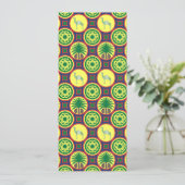 Invitation Jamahiri ® Libye | Motif africain (Debout devant)
