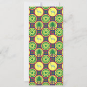Invitation Jamahiri ® Libye | Motif africain (Dos)