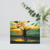 Invitation Jamaica Sauvegarder La Date (Debout devant)