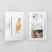 Invitation Jamaïque Heart Destination Mariage Passeport Invit (Intérieur)