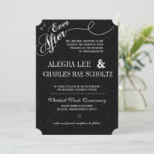 Invitation Jamais après l'invitation de Chalkboard (Debout devant)