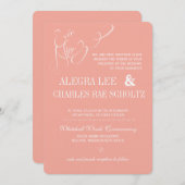 Invitation Jamais après l'invitation de Chalkboard (Devant / Derrière)