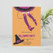 Invitation jambes de sorcière Halloween (Debout devant)
