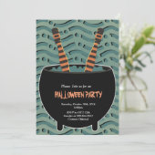 Invitation jambes de sorcière Halloween (Debout devant)