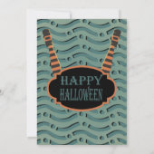 Invitation jambes de sorcière Halloween (Dos)