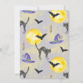 Invitation Jambes de sorcières d'Halloween et fête Casquette (Dos)