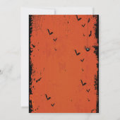 Invitation jambes Halloween de sorcière (Dos)