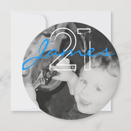 Invitation James 21ème (chaîne de cercle) (Devant)