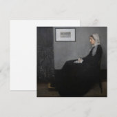 Invitation James Whistler - Portrait de la mère de l'artiste (Devant / Derrière)