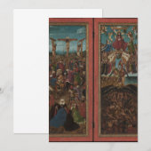 Invitation Jan van Eyck - Crucifixion et Dernier jugement dip (Devant / Derrière)