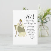 Invitation Jane Austen Emma Home Conforts Citation (Debout devant)