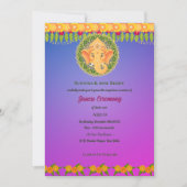 Invitation Janeu Poite Upanayanam Cérémonie du Saint Thread h (Devant)