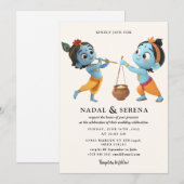 Invitation janmashtami Mariage (Devant / Derrière)