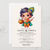 Invitation janmashtami Mariage (Devant / Derrière)