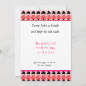 Invitation Japanese doll birthday party no3 (Dos)