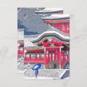 Invitation Japanese Winter (Devant / Derrière)