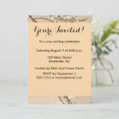 Invitation Japonais Asiatique Koson Bird Chickadee Songbird (Debout devant)