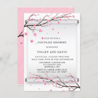 Japonais Défiler Cerisier Fleur Arbre Couples Douc