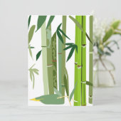 invitation japonais d'illustrations en bambou (Debout devant)