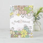 Invitation Jardin à fleurs neutres doux do-it-yourself person (Debout devant)