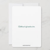 Invitation Jardin à fleurs violet modifiable (Dos)