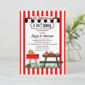 Invitation Jardin à l'ancienne Je fais BBQ Couples Douche (Debout devant)