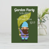 Invitation Jardin agréable gnome Jardin fonction (Debout devant)