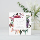 Invitation Jardin Aquarelle moderne Mariage botanique (Debout devant)
