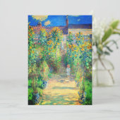 Invitation Jardin aux fleurs de Monet (Debout devant)