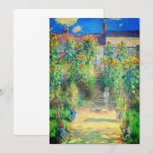 Invitation Jardin aux fleurs de Monet (Devant / Derrière)