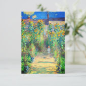 Invitation Jardin aux fleurs de Monet (Debout devant)