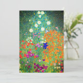 Invitation Jardin aux fleurs Gustav Klimt (Debout devant)