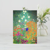 Invitation Jardin aux fleurs Gustav Klimt (Debout devant)
