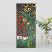 Invitation Jardin aux fleurs Gustav Klimt (Debout devant)