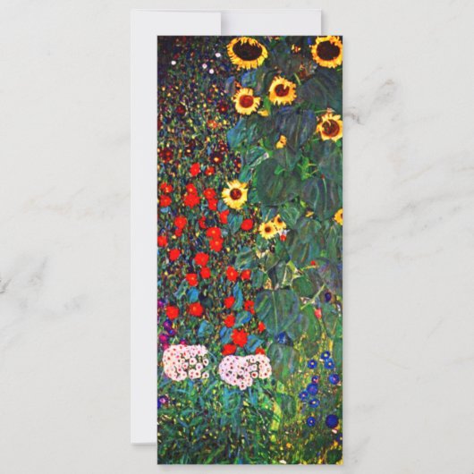 Invitation Jardin aux fleurs Gustav Klimt (Devant)