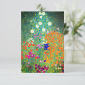 Invitation Jardin aux fleurs Gustav Klimt (Debout devant)