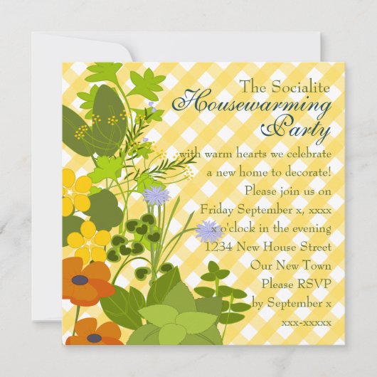 Invitation Jardin aux herbes (Devant)