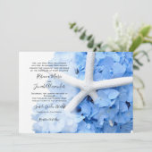 Invitation Jardin balnéaire Parents Noms Mariage côtier (Debout devant)