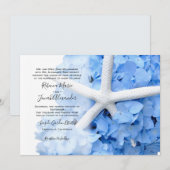 Invitation Jardin balnéaire Parents Noms Mariage côtier (Devant / Derrière)