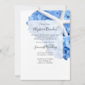 Invitation Jardin balnéaire Starfish Hydrangea Mariage (Devant)